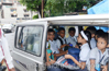 Mangaluru: Traffic Police in full swing, inspects school buses and vans